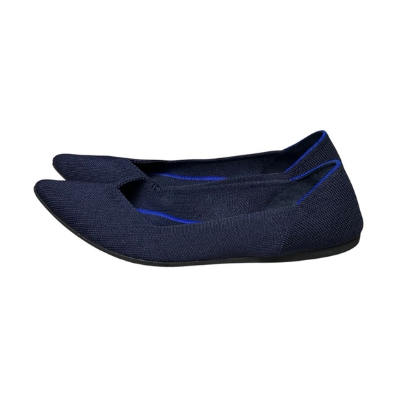 Rothy’s The Point Navy Blue Ballet Flats Women's Size 10 Machine Washable - Picture 4 of 12